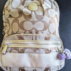 Coach signature backpack